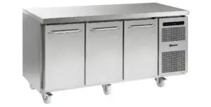 Gram K 1807 CSG A DL/DL/DR C2 3 Door Stainless Steel Refrigerated Counter, 506 Litres