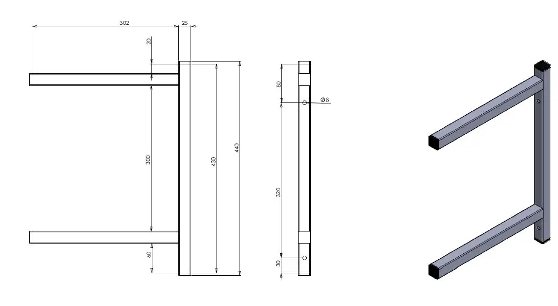 PERMANENT BRACKET DOUBLE 300 - Image 2