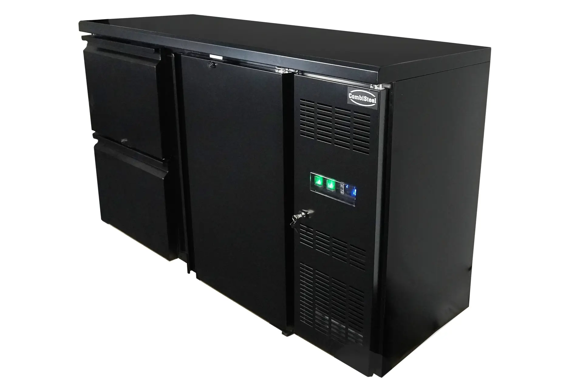 BARCOOLER BLACK 1 DOOR AND 2 DRAWERS - Image 3