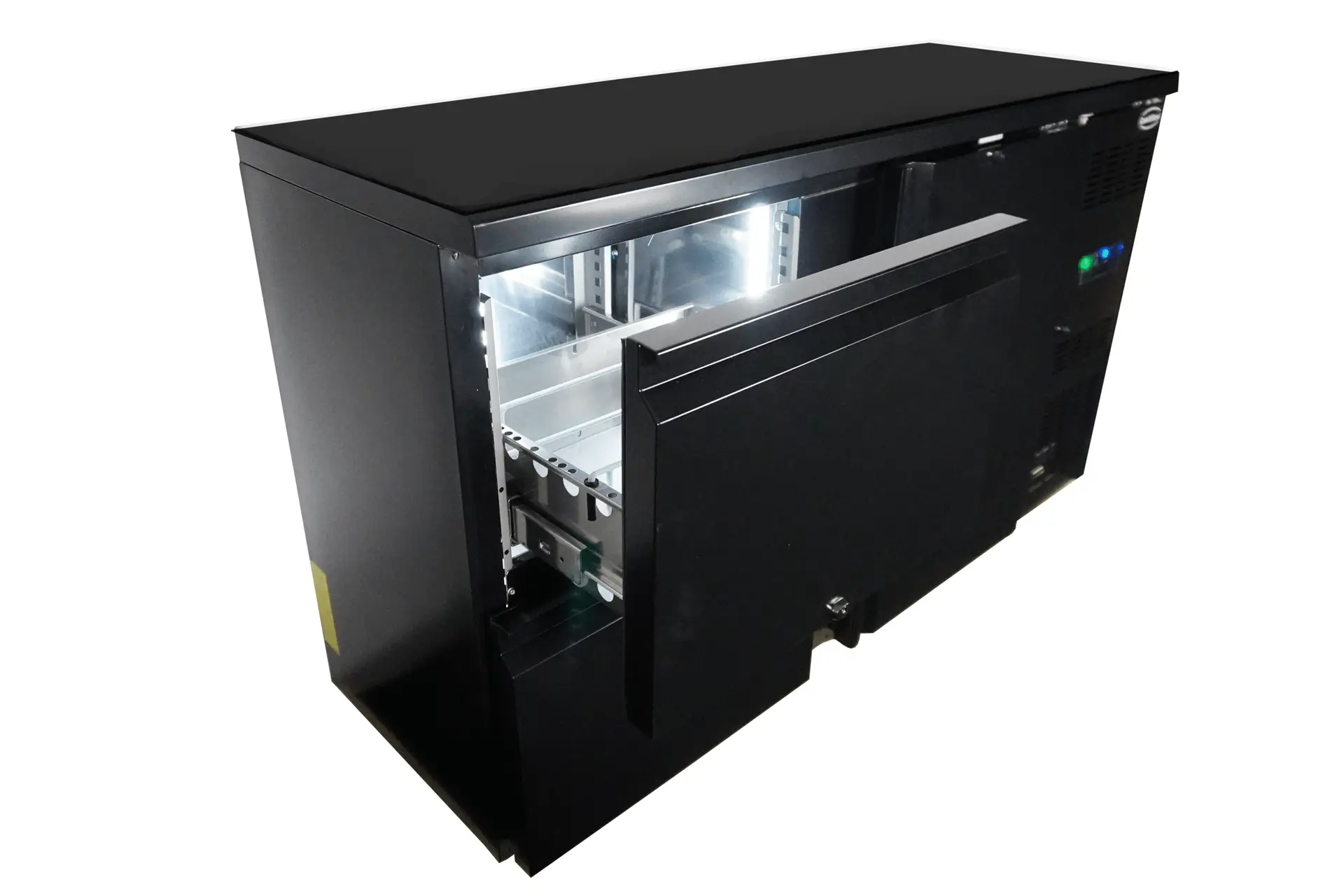 BARCOOLER BLACK 1 DOOR AND 2 DRAWERS - Image 4
