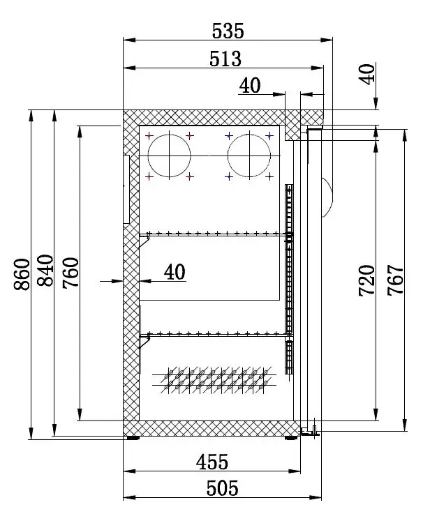 BARCOOLER BLACK 3 DOORS - Image 2