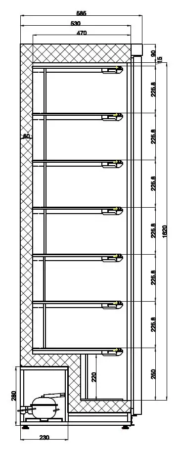 FREEZER WHITE 1 DOOR - Image 2