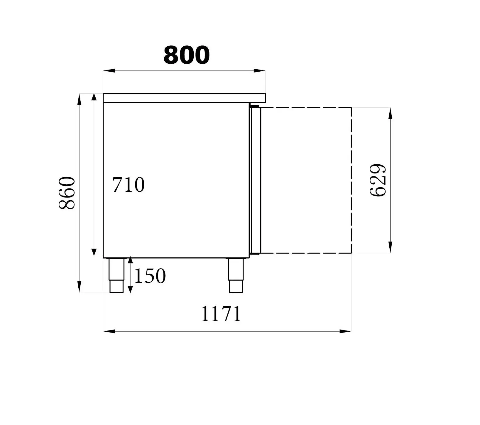 REFRIGERATED BAKERY COUNTER 2 DOORS - Image 2