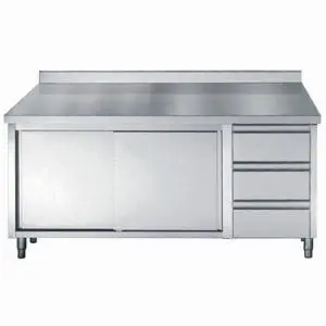 700 WORKTABLE SLIDING DOORS DRAWERS UPSTAND 2000