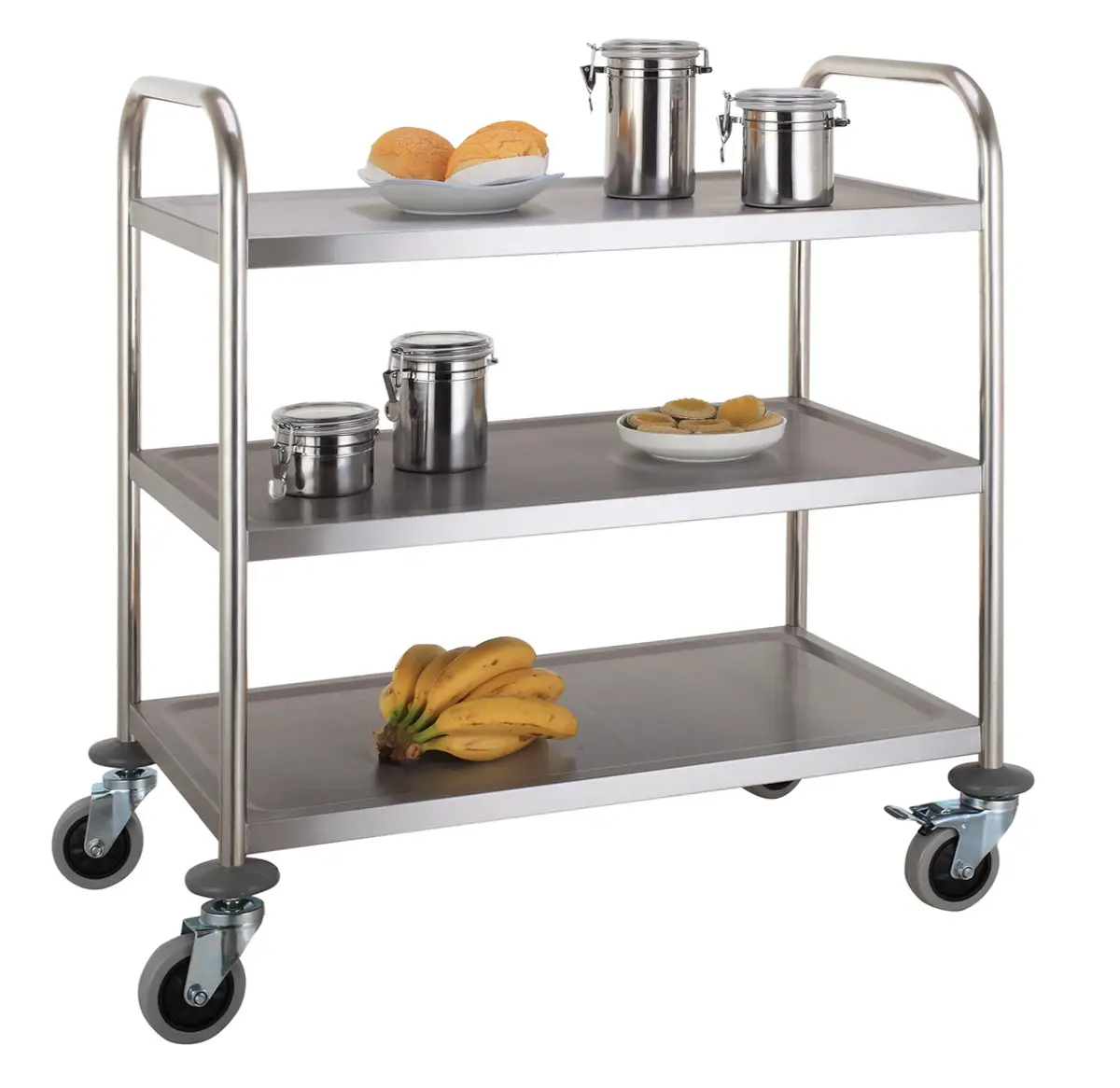 TROLLEY FLAT-PACKED 3 SHELVES - Image 2