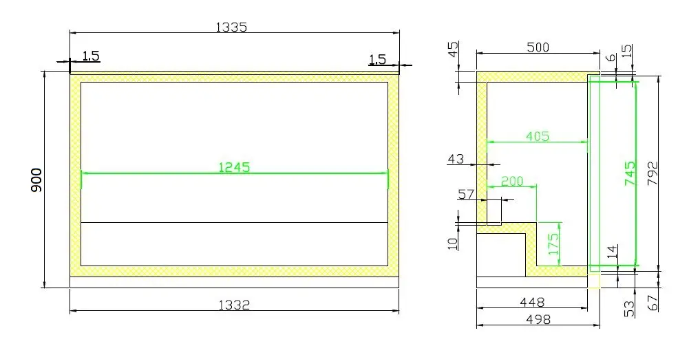 BACKBAR COOLER BLACK 3 DOORS - Image 3