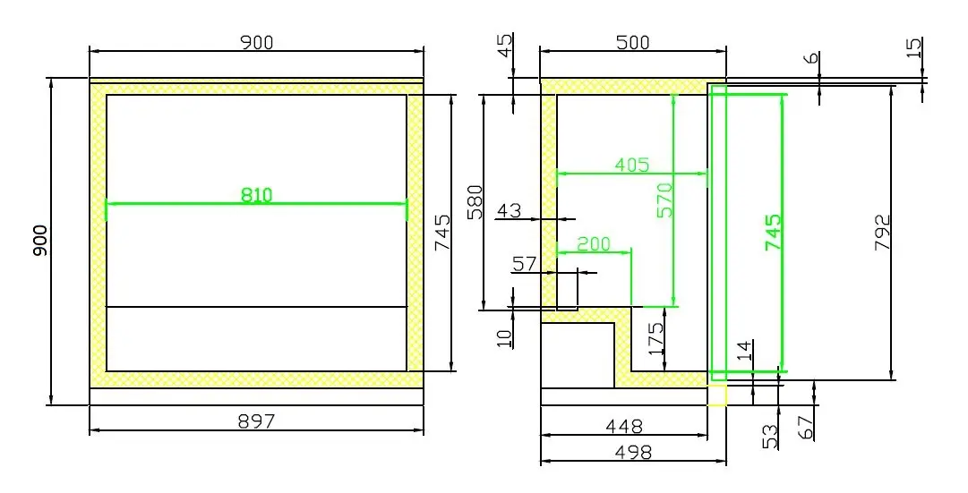 BACKBAR COOLER BLACK 2 SLIDING DOORS - Image 8