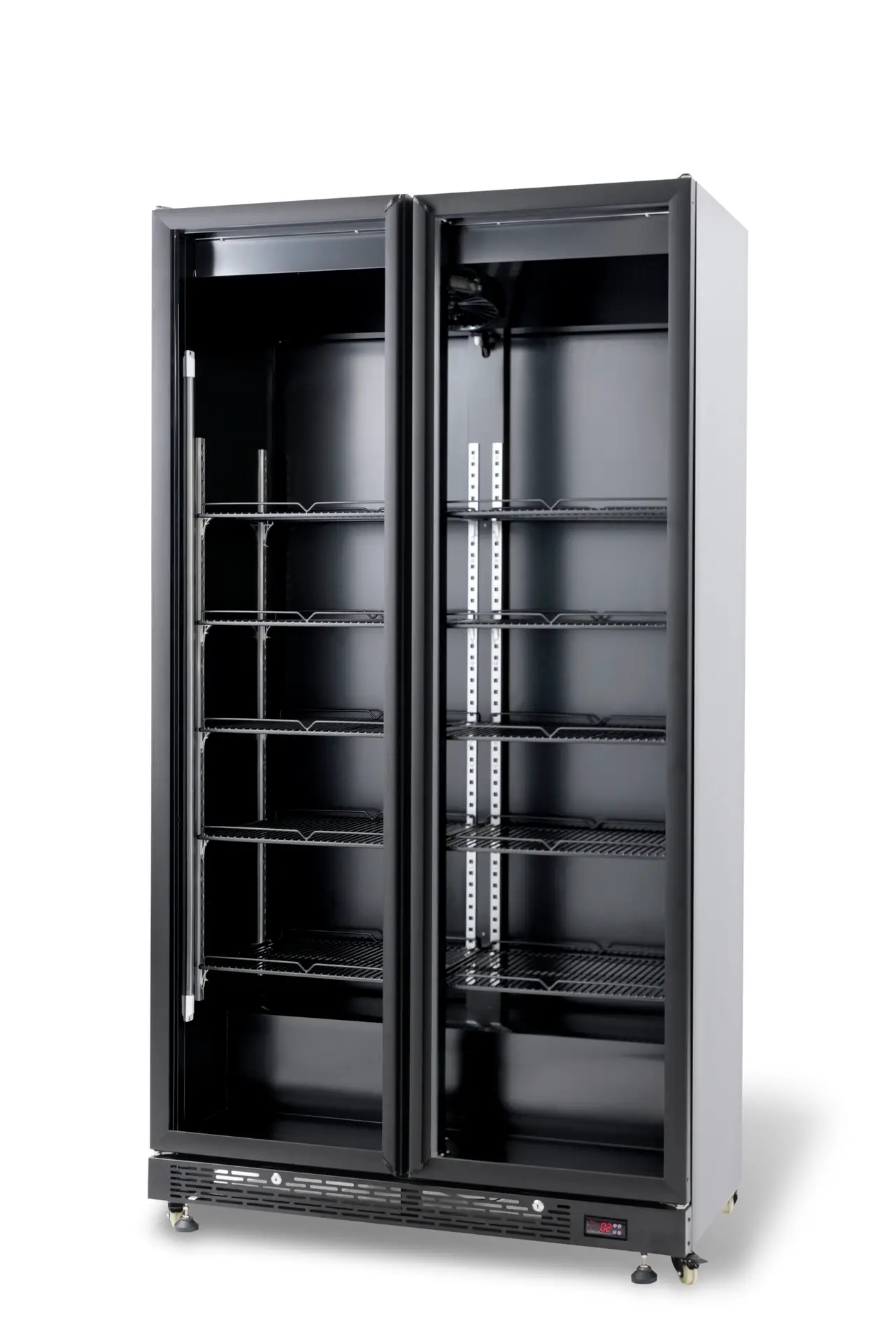 REFRIGERATOR 2 GLASS DOORS BLACK NAP-850 - Image 3
