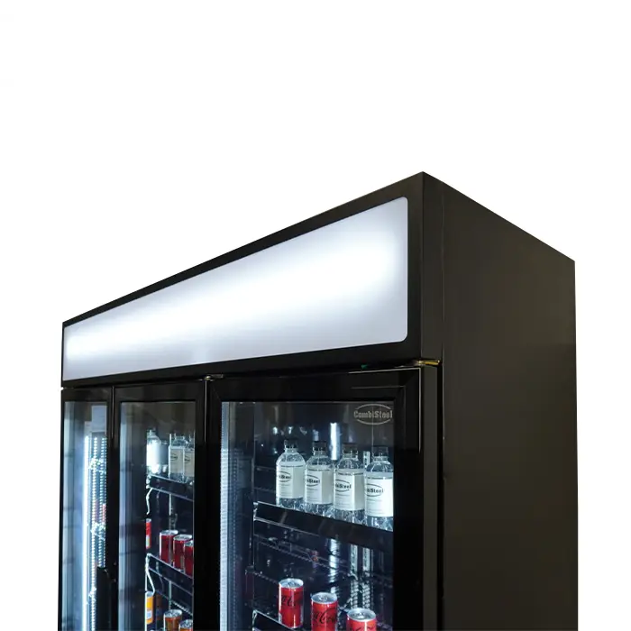 REFRIGERATOR 3 GLASS DOORS BLACK FCU-1200 BL - Image 6