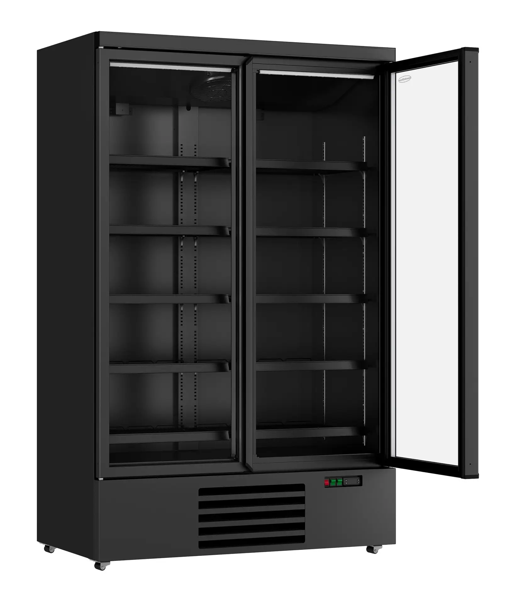 REFRIGERATOR 2 GLASS DOORS BLACK JDE-1000R BL - Image 2