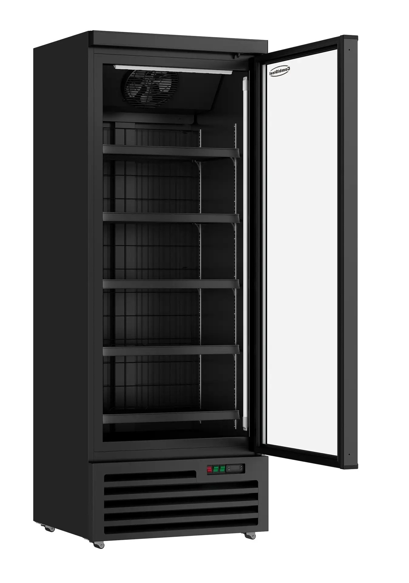 FREEZER 1 GLASS DOOR BLACK JDE-600F BL - Image 2