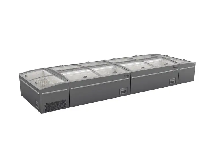 SUPERMARKET CHEST FREEZER GREY 1450 AUTOMATIC DEFROST - Image 2