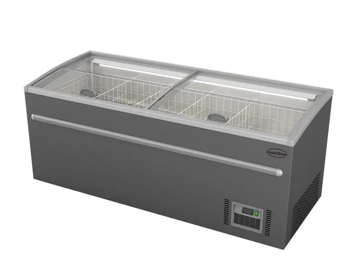 SUPERMARKET CHEST FREEZER GREY 2100 AUTOMATIC DEFROST