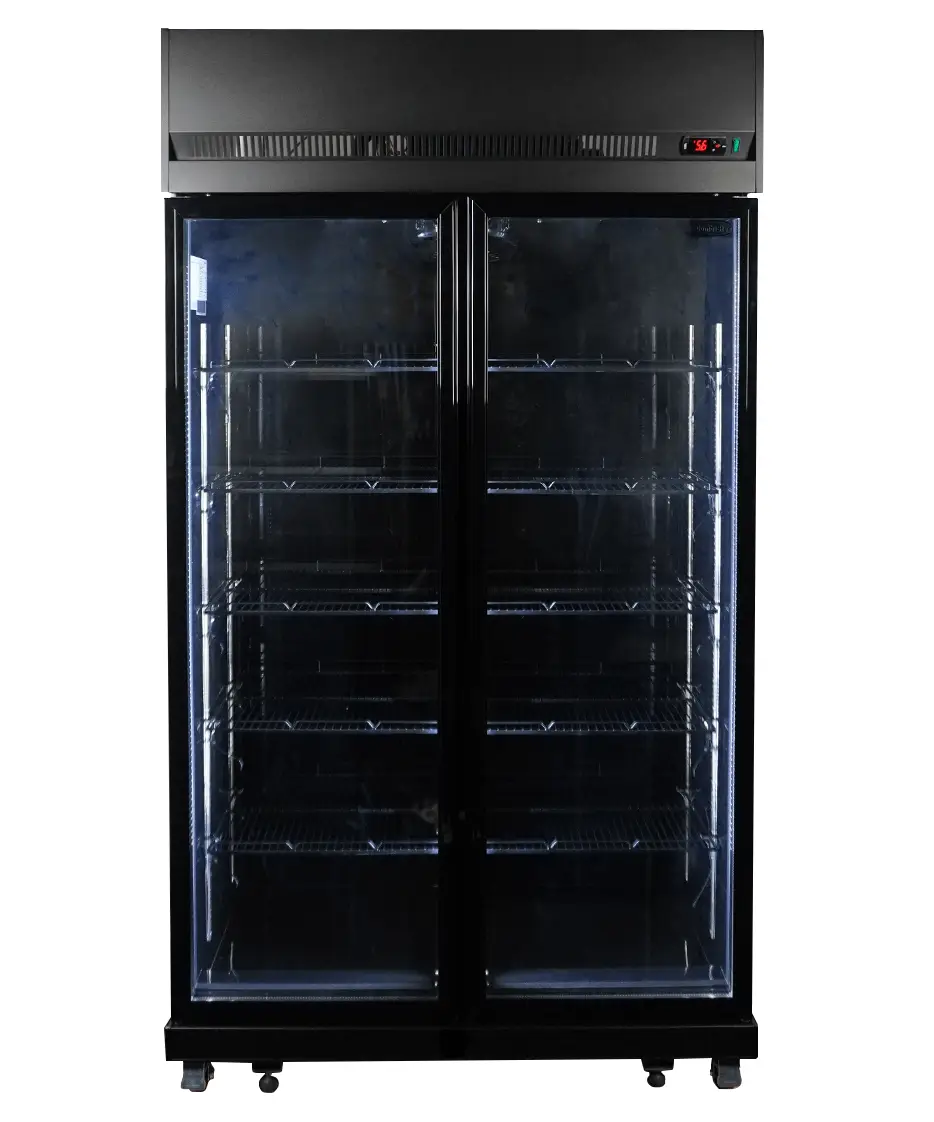 REFRIGERATOR 2 GLASS DOORS BLACK IRM-770 BL - Image 5