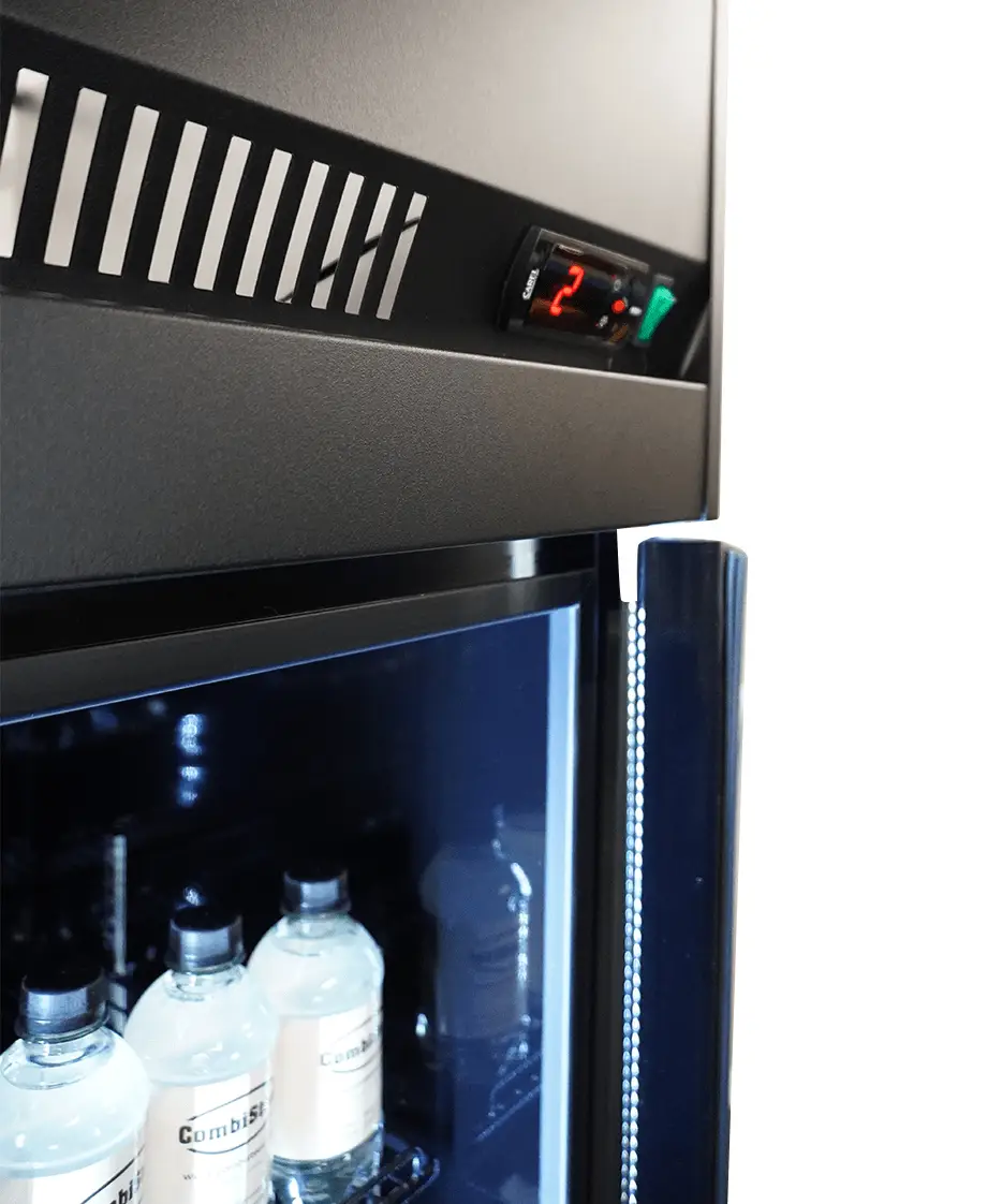 REFRIGERATOR 3 GLASS DOORS BLACK IRM-1180R BL - Image 4