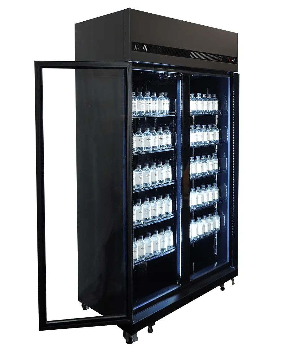 REFRIGERATOR 2 GLASS DOORS BLACK IRM-770 BL - Image 7