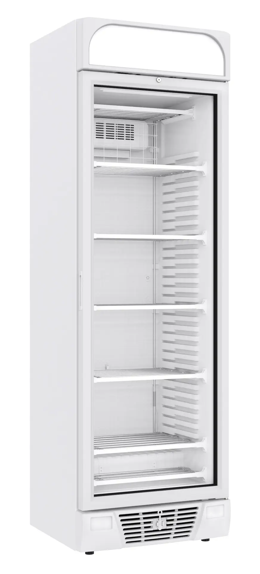 FREEZER 1 GLASS DOOR 382L