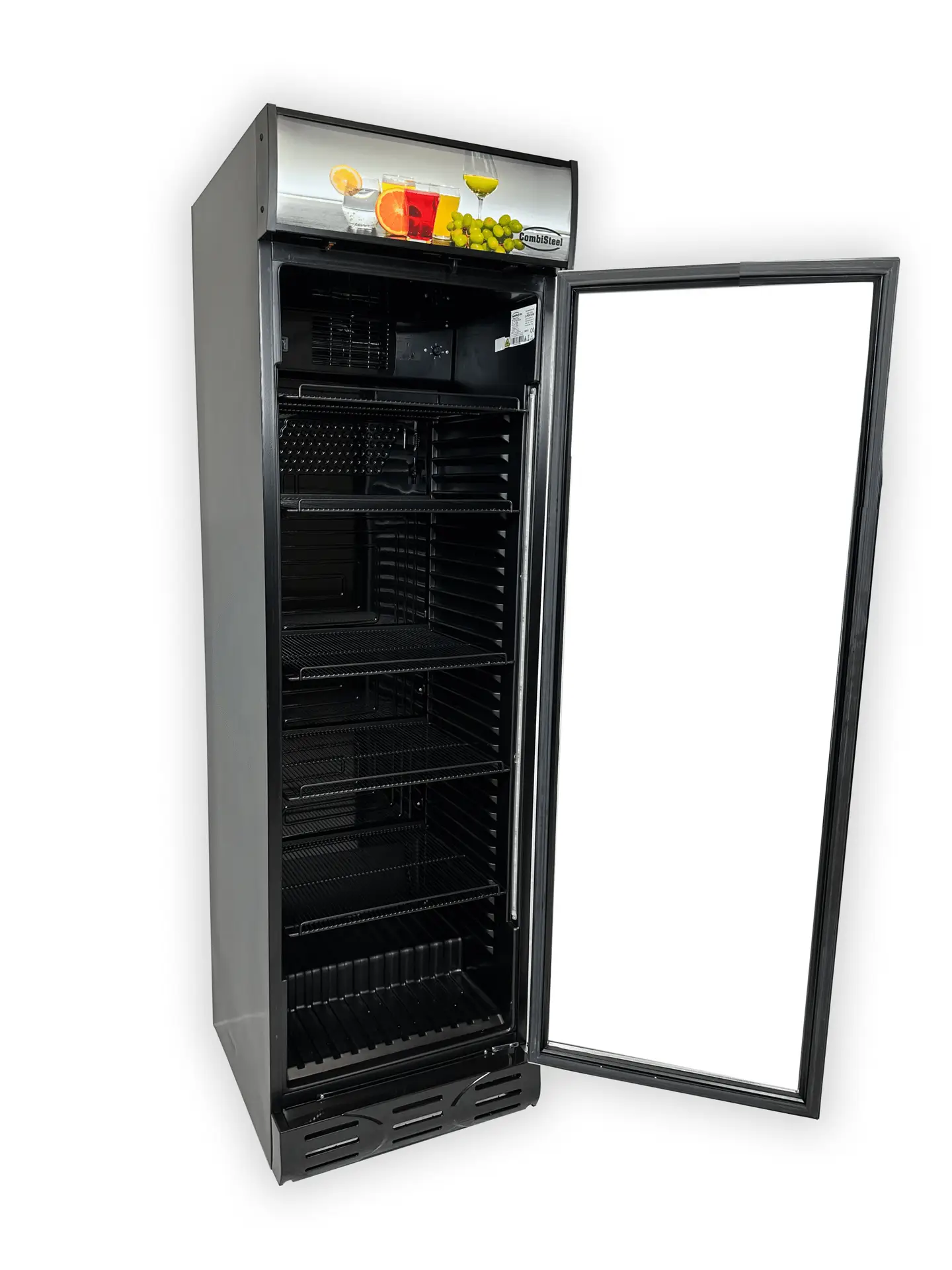 REFRIGERATOR 1 GLASS DOOR BLACK - Image 5