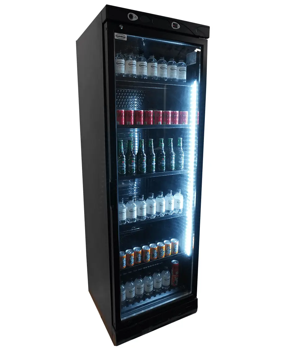REFRIGERATOR 1 GLASS DOOR 382L BLACK WITHOUT LIGHT BOX - Image 5
