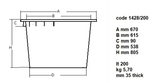 DISPOSAL BIN 200L - Image 2