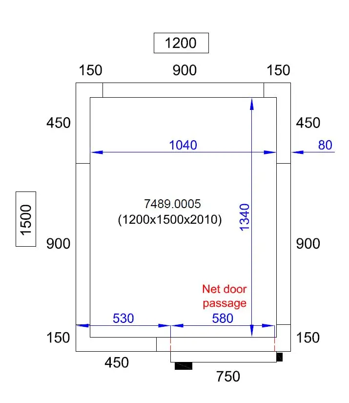 COLD AND FREEZER ROOM 1200X1500X2010 - Image 5