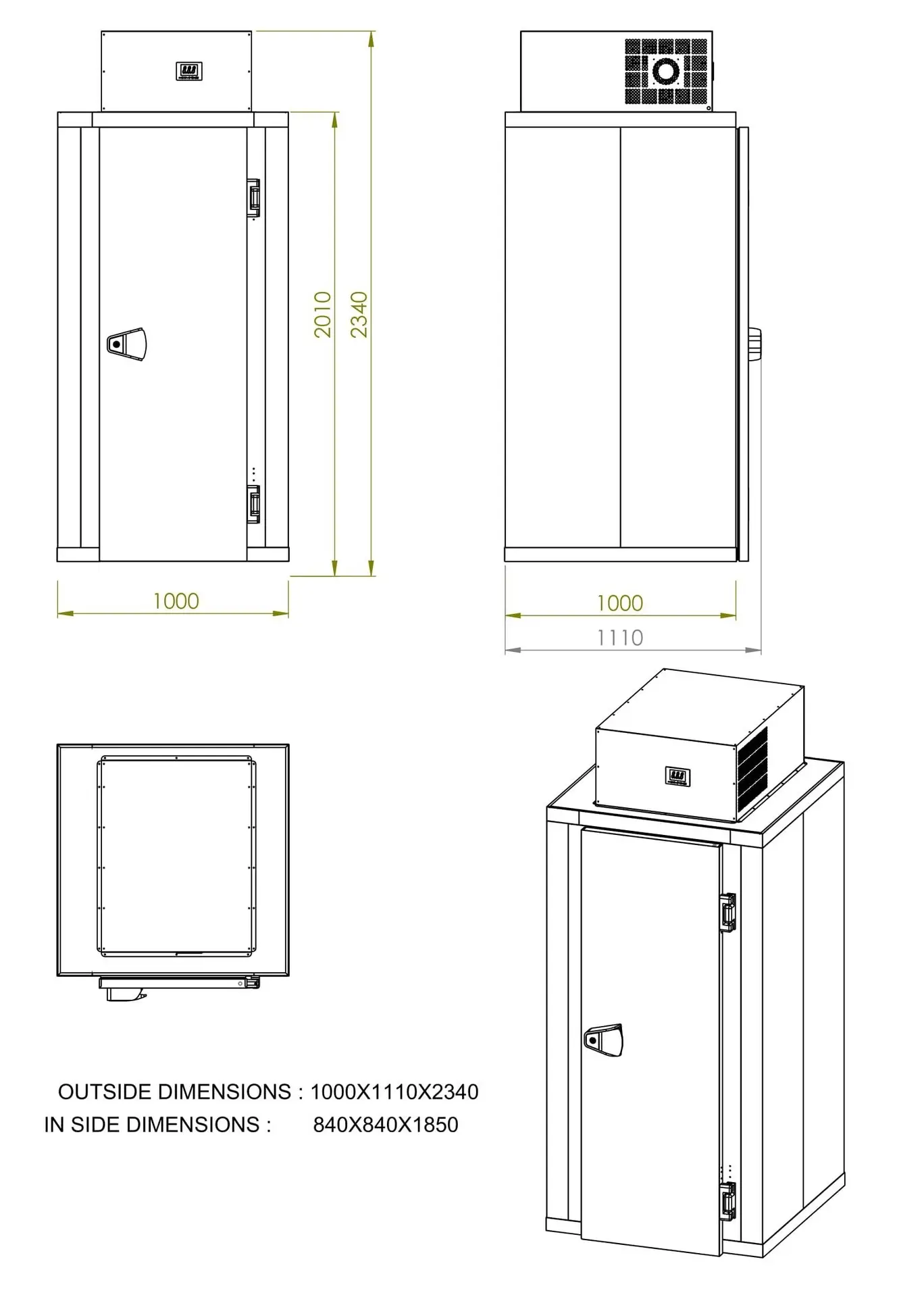 MINI COLD ROOM INCL. POSITIVE UNIT - Image 3