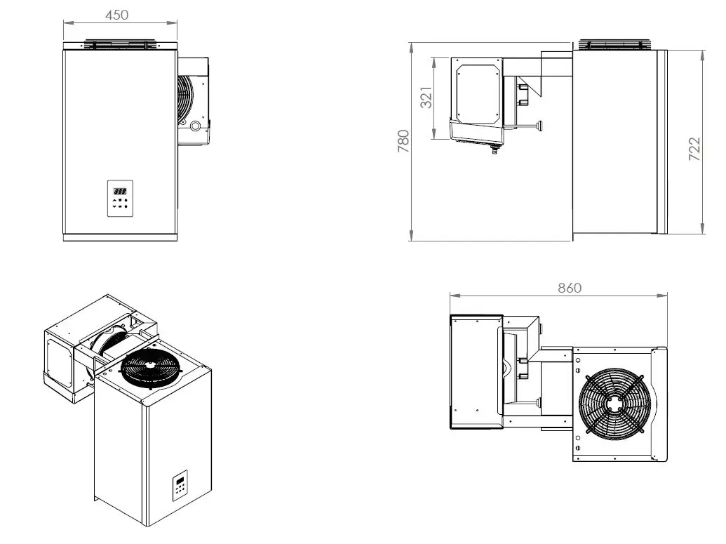 POSITIVE WALL-MOUNTED STRADDLE-TYPE UNIT 4,1-6,5 M3 - Image 2