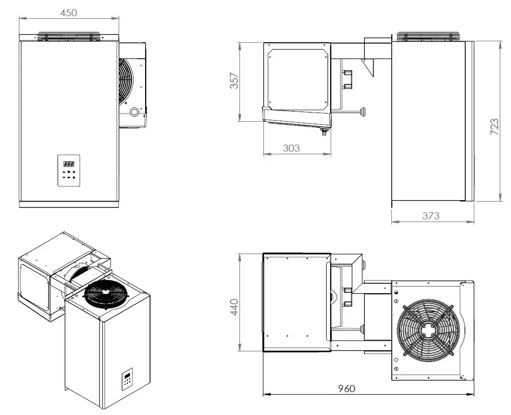 POSITIVE WALL-MOUNTED STRADDLE-TYPE UNIT 6,6-9 M3 - Image 2