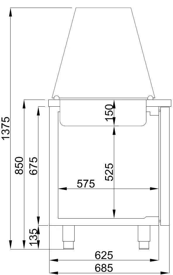 SALADETTE 2 DOORS 3x 1/1GN CONTAINER - Image 3