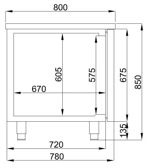 REFRIGERATED BAKERY COUNTER 2 DOORS - Image 2