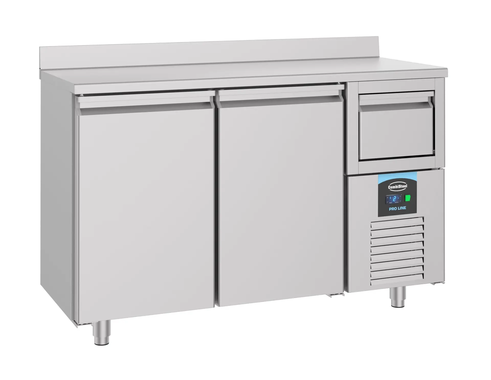 600 REFRIGERATED COUNTER 2 DOORS WITH DISPOSAL DRAWER FOR COFFEE