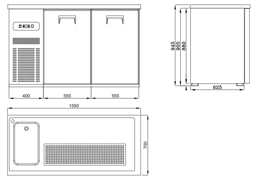 BEER COUNTER 2 DOORS 1L - Image 3