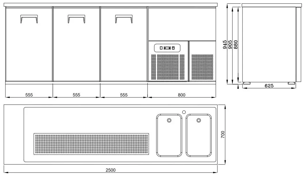 BEER COUNTER 3 DOORS 2R - Image 3
