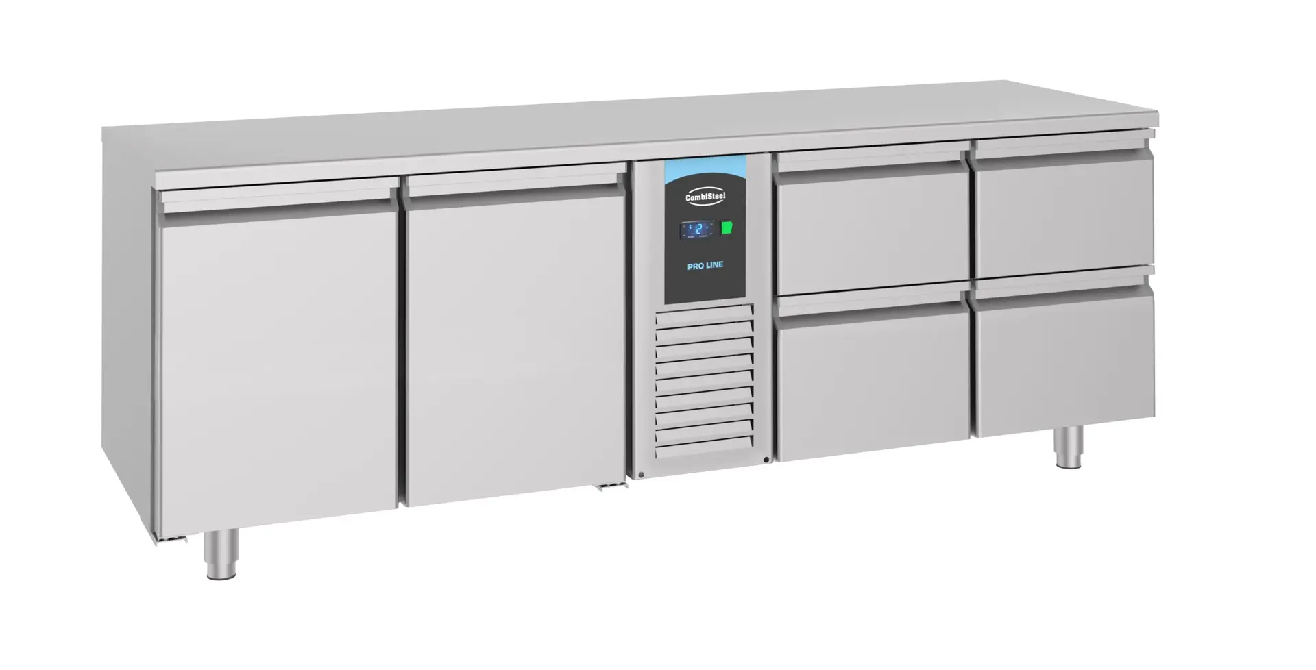 700 REFRIGERATED COUNTER 2 DOORS AND 4 DRAWERS MONOBLOCK ENERGY LINE