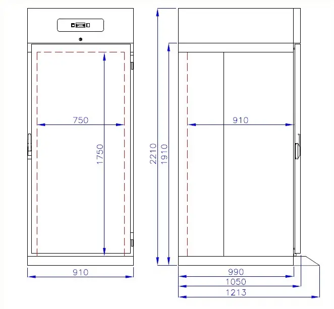 ROLL-IN REFRIGERATOR SS MONO BLOCK 700 LTR - Image 3