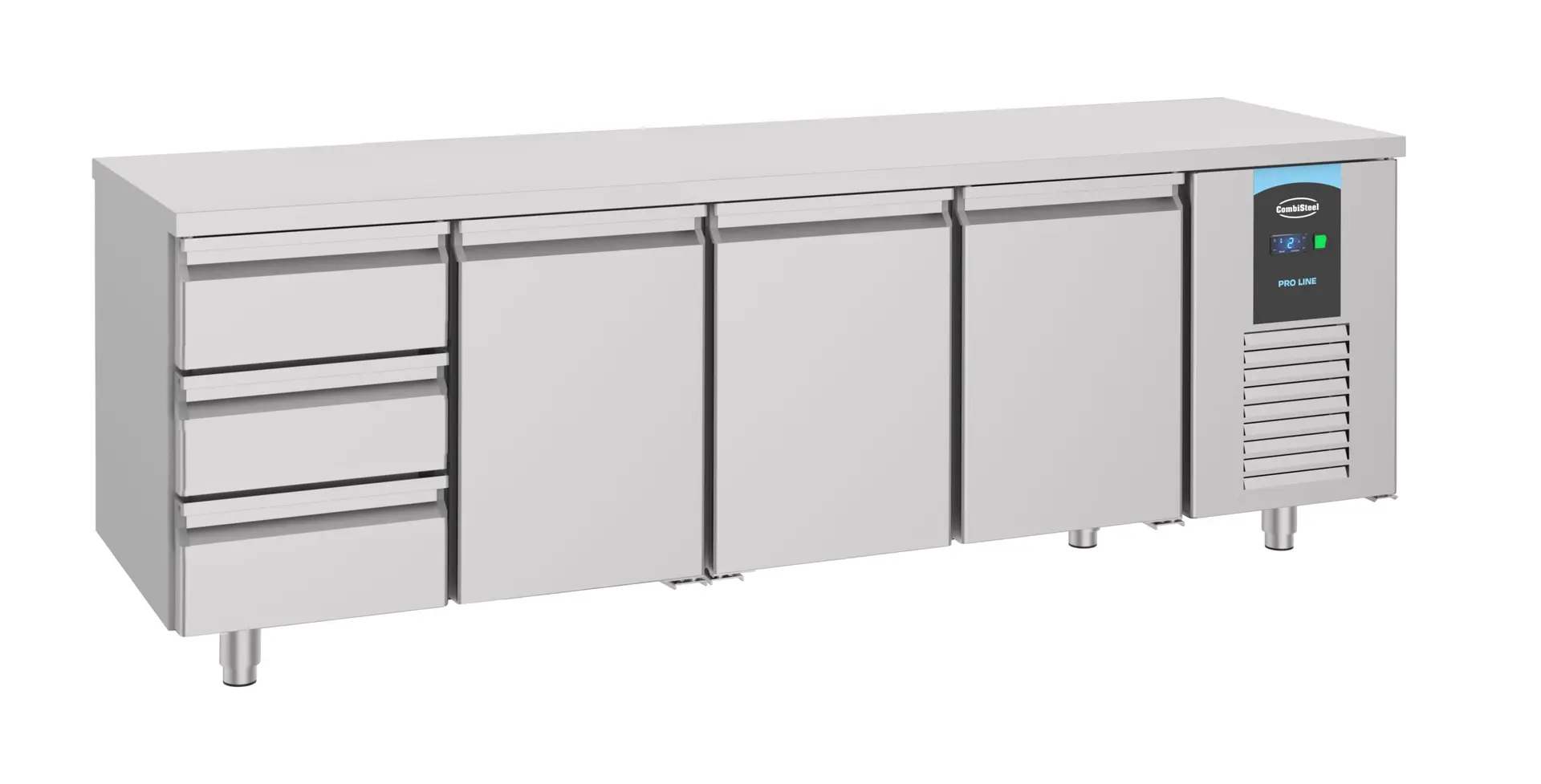 700 REFRIGERATED COUNTER 3 DOORS 3 DRAWERS ENERGY LINE