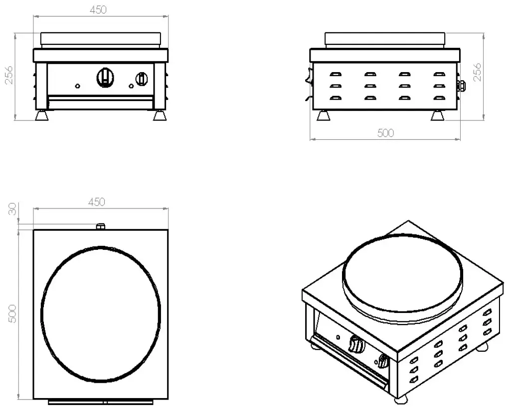 CREPE MAKER 1 PLATE - Image 3