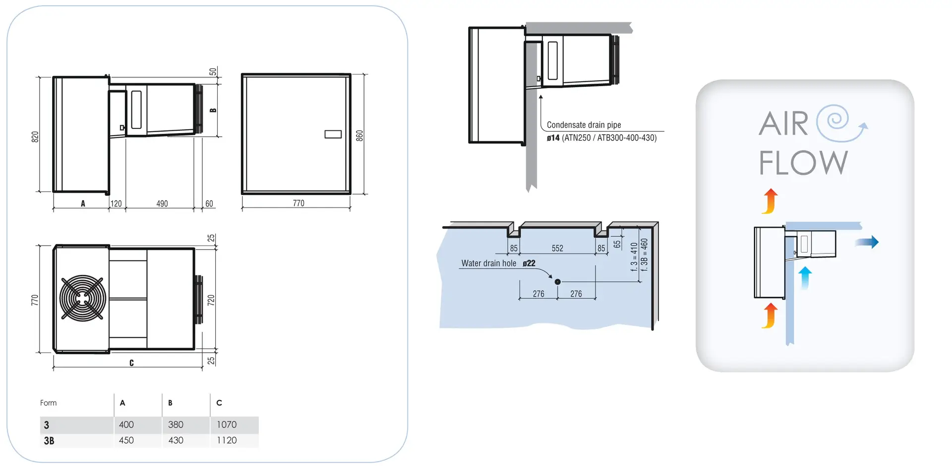 POSITIVE WALL-MOUNTED STRADDLE-TYPE UNIT 34,1-61,5 M3 - Image 2