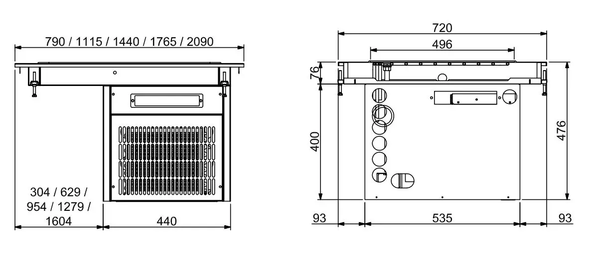 DROP-IN REFRIGERATED TOP UNIT 6/1 - Image 2