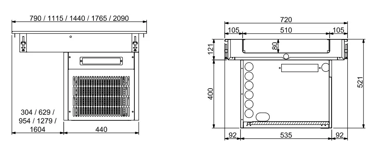 DROP-IN REFRIGERATED UNIT 3/1 - 80MM - Image 2