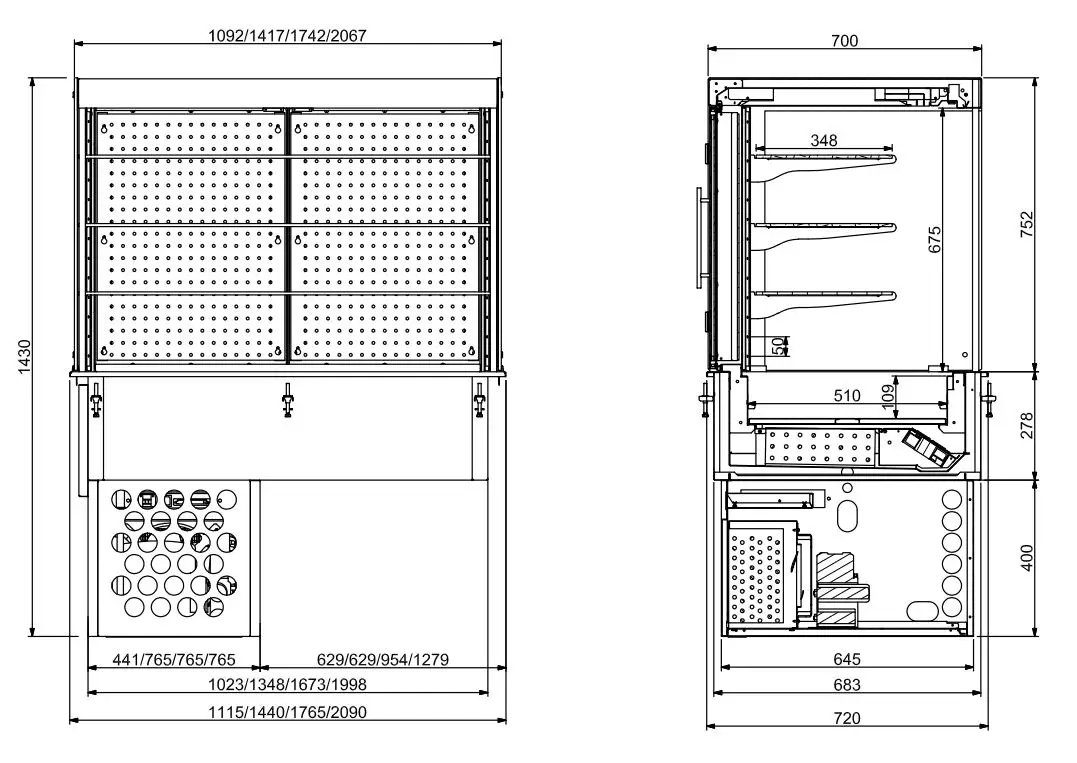 DROP-IN CUBIC REFRIGERATED DISPLAY - CLOSED 3/1 - Image 2