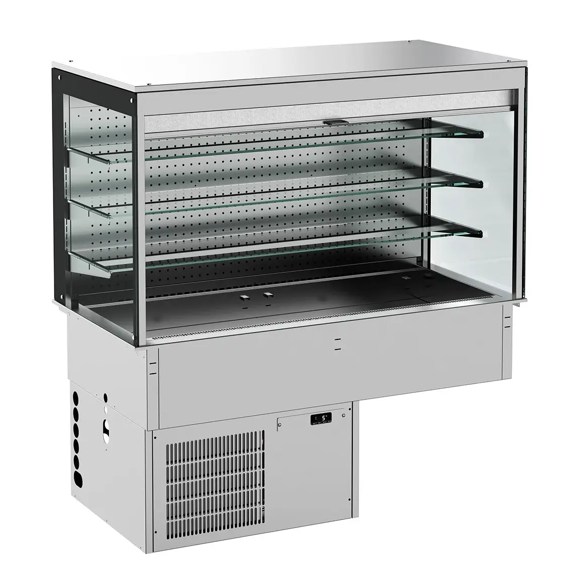 DROP-IN CUBIC REFRIGERATED DISPLAY WALL MODEL - ROLL-UP 3/1