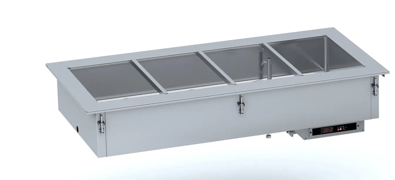 DROP-IN BAIN-MARIE UNIT 2/1 - AUTOMATIC WATER FILLING