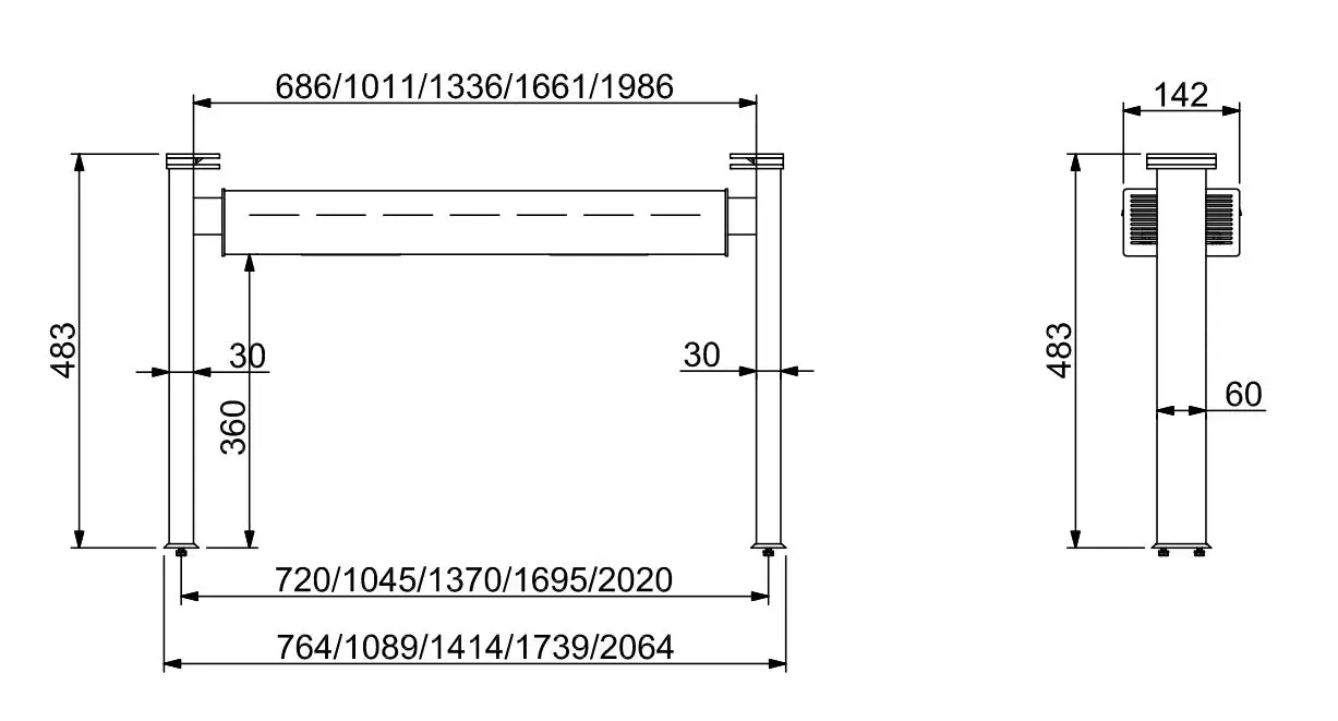 LIGHTING BAR WITH CERAMIC HEATING 2/1 - Image 2