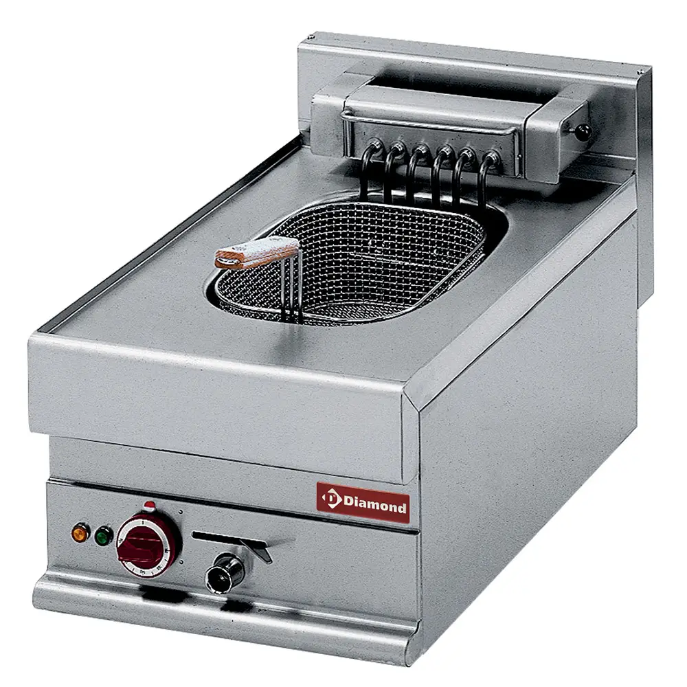 Diamond E65/F10-4T Counter-Top Single Basket 10 Litre Electric Fryer, 7.5kW