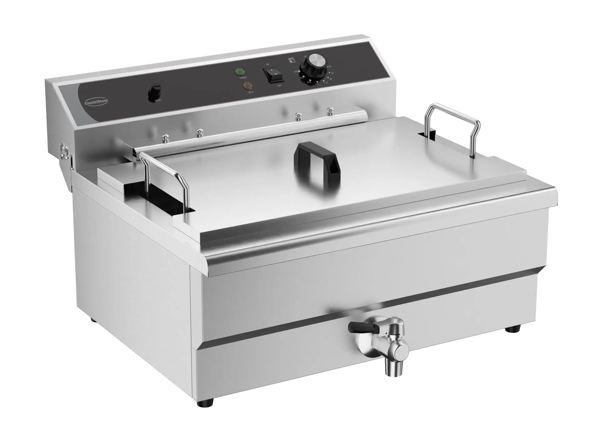 ELECTRIC COUNTER FRYER 25L - WITH DRAIN VALVE
