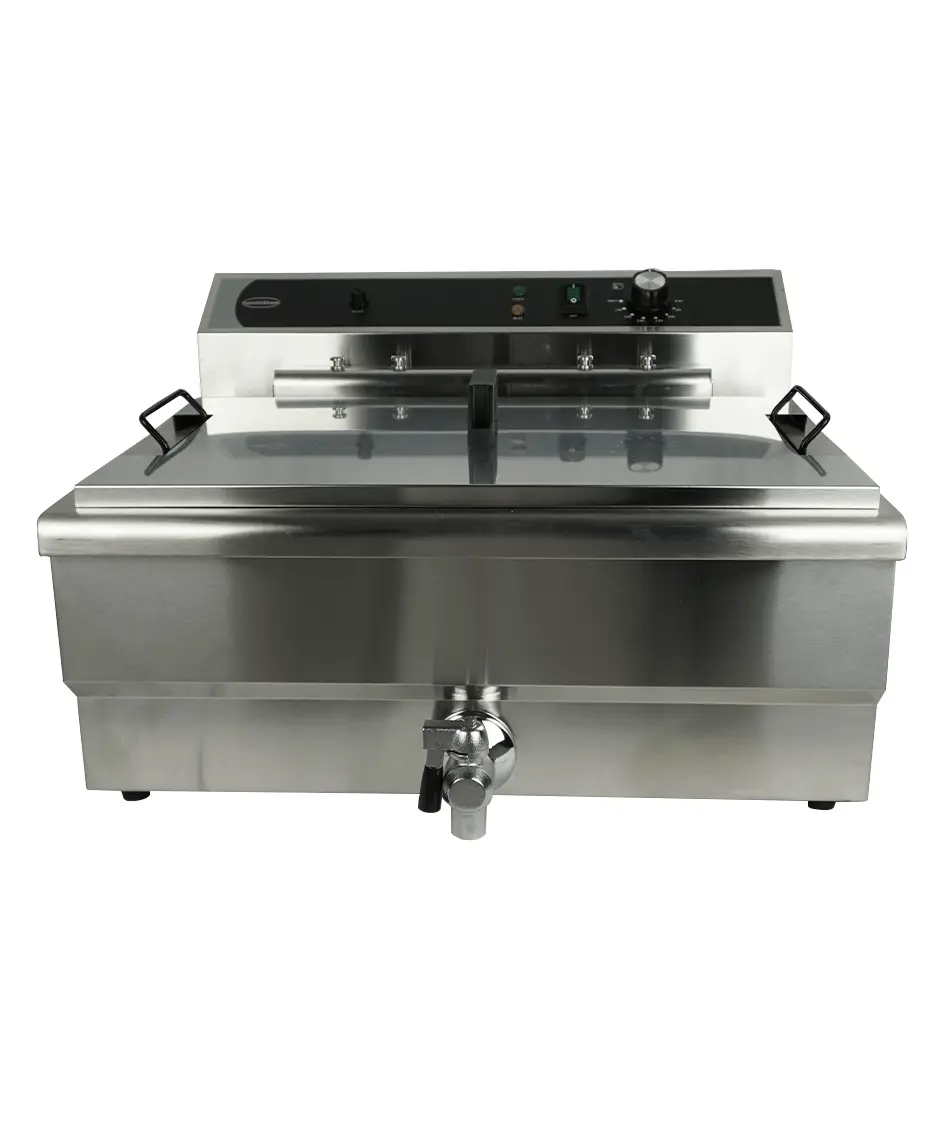 ELECTRIC COUNTER FRYER 25L - WITH DRAIN VALVE - Image 4