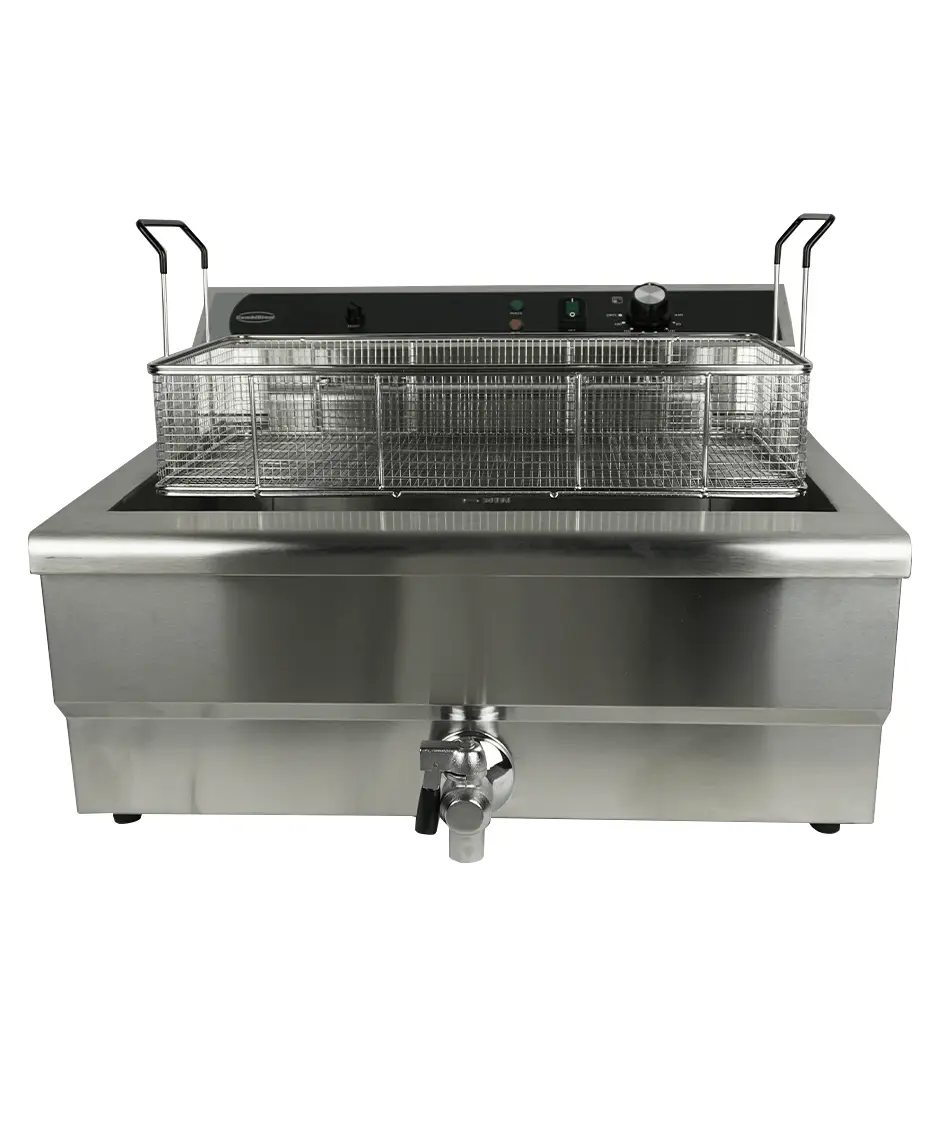 ELECTRIC COUNTER FRYER 25L - WITH DRAIN VALVE - Image 5