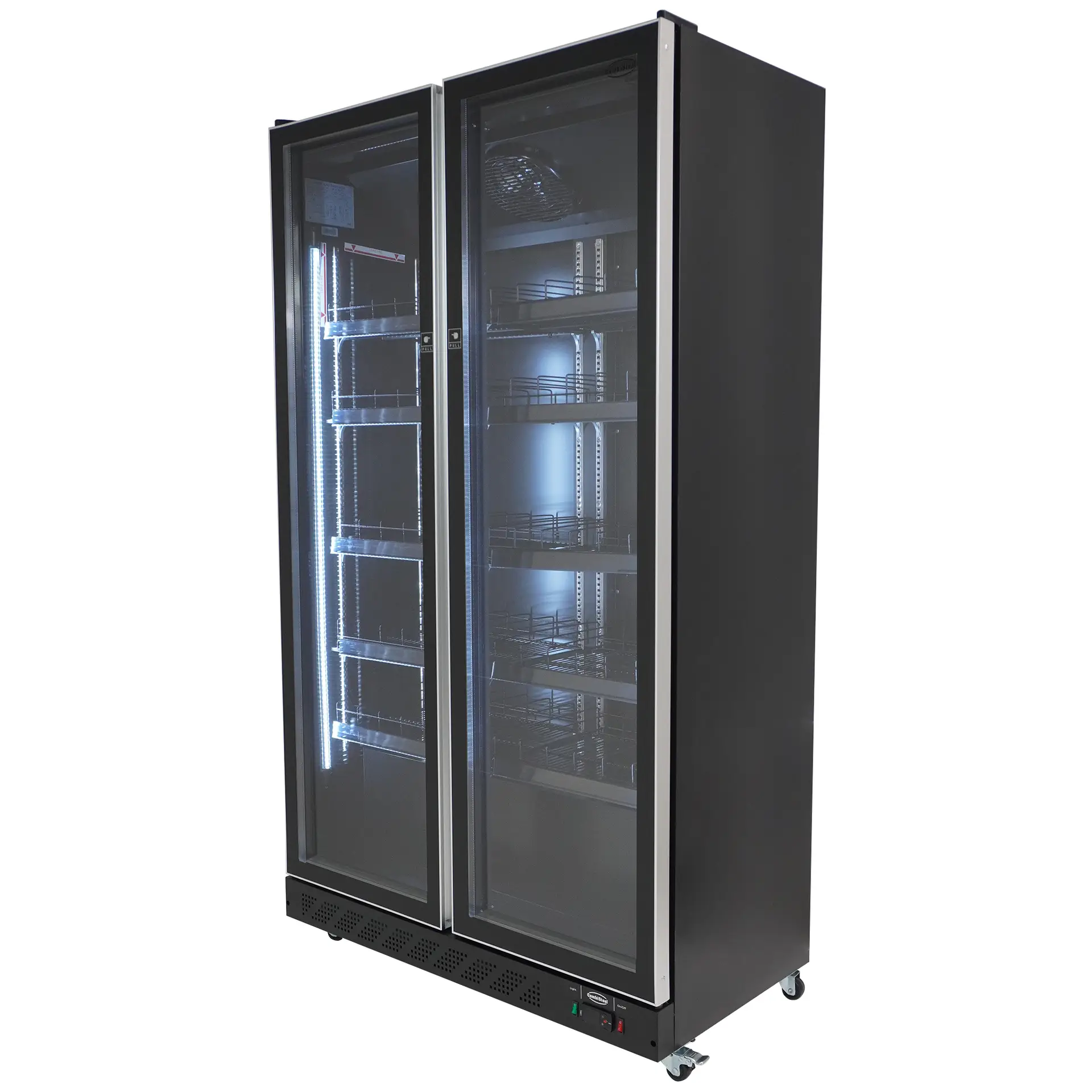 REFRIGERATOR 2 GLASS DOORS BLACK - Image 6
