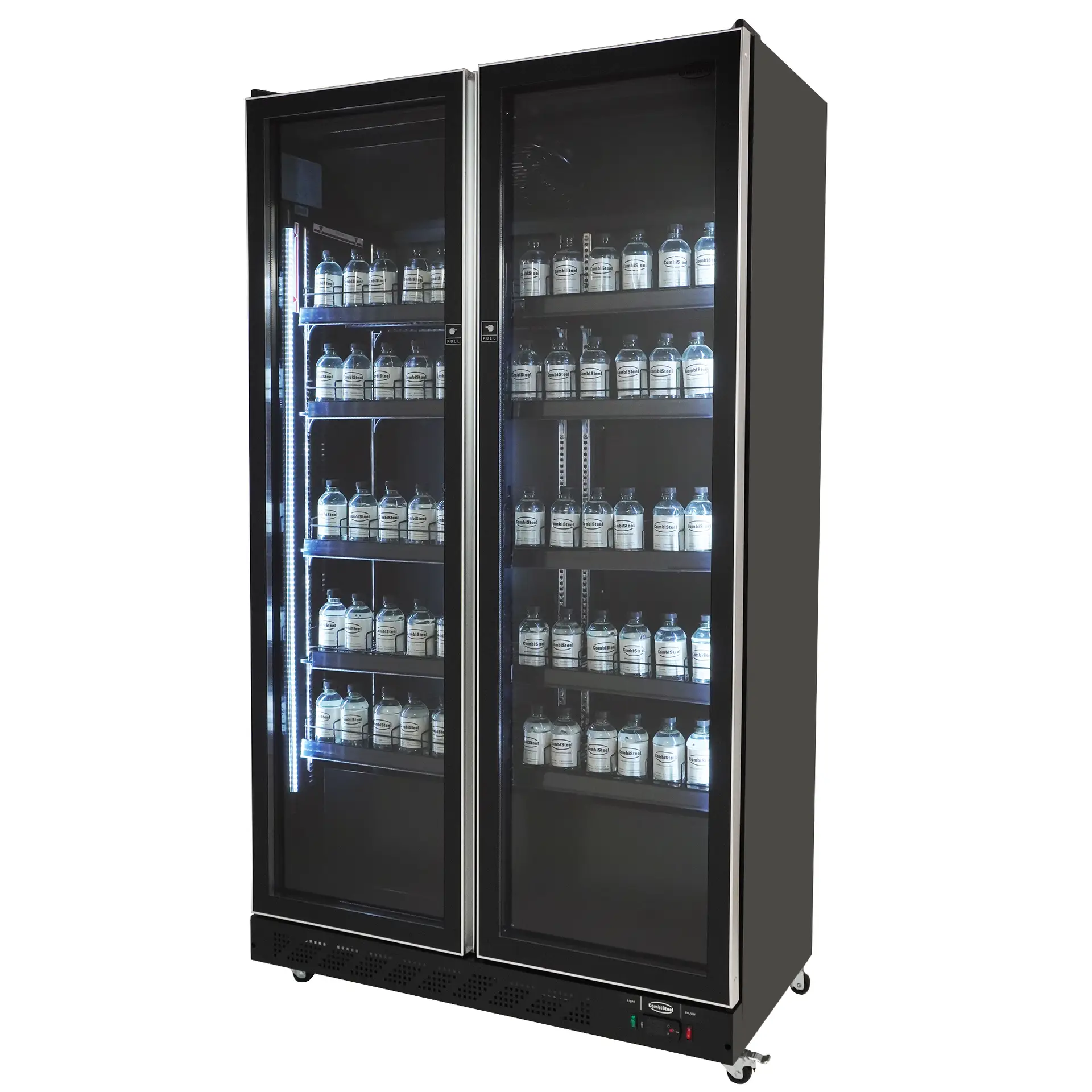 REFRIGERATOR 2 GLASS DOORS BLACK - Image 2